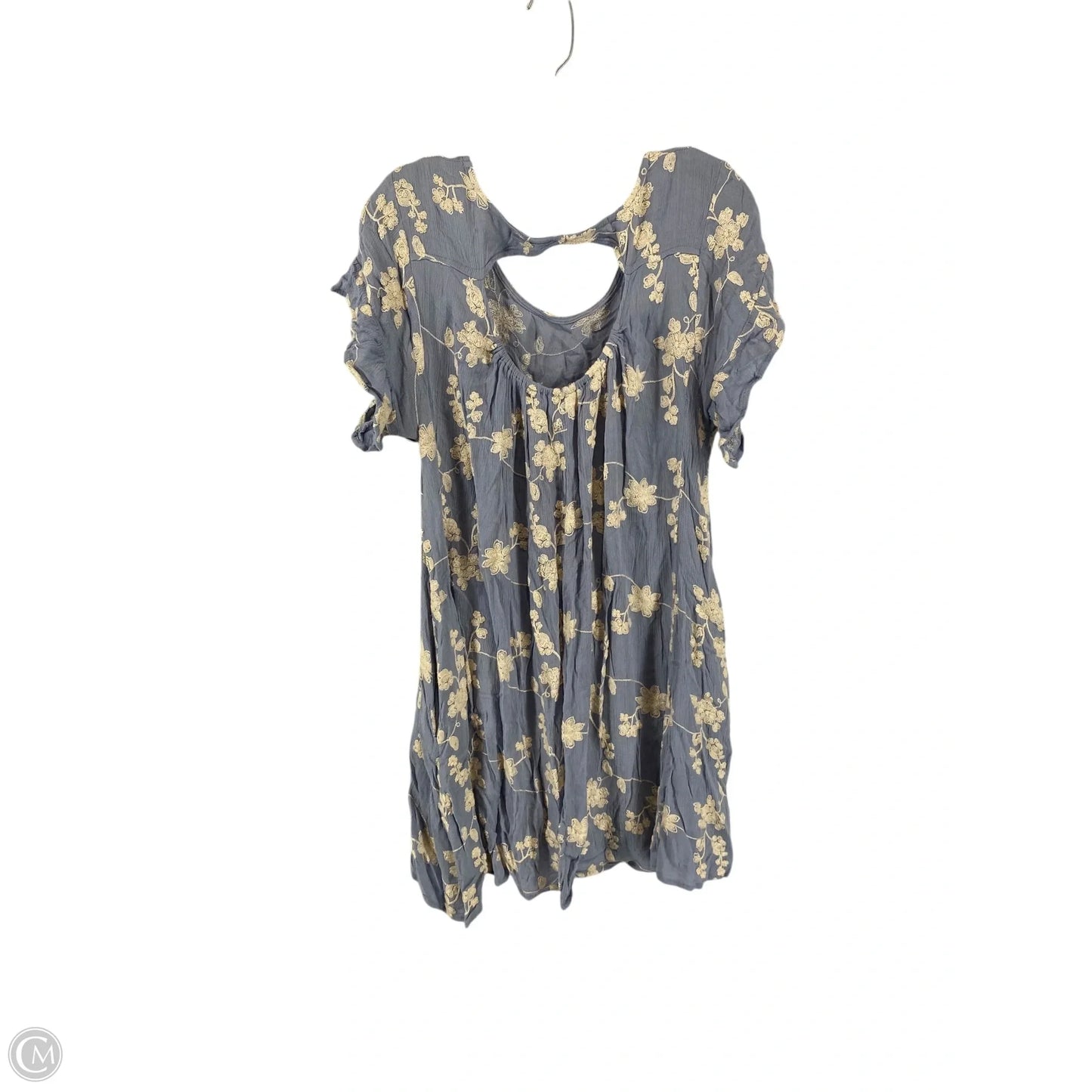 Dress Casual Short By Umgee In Blue & Cream, Size: 1x