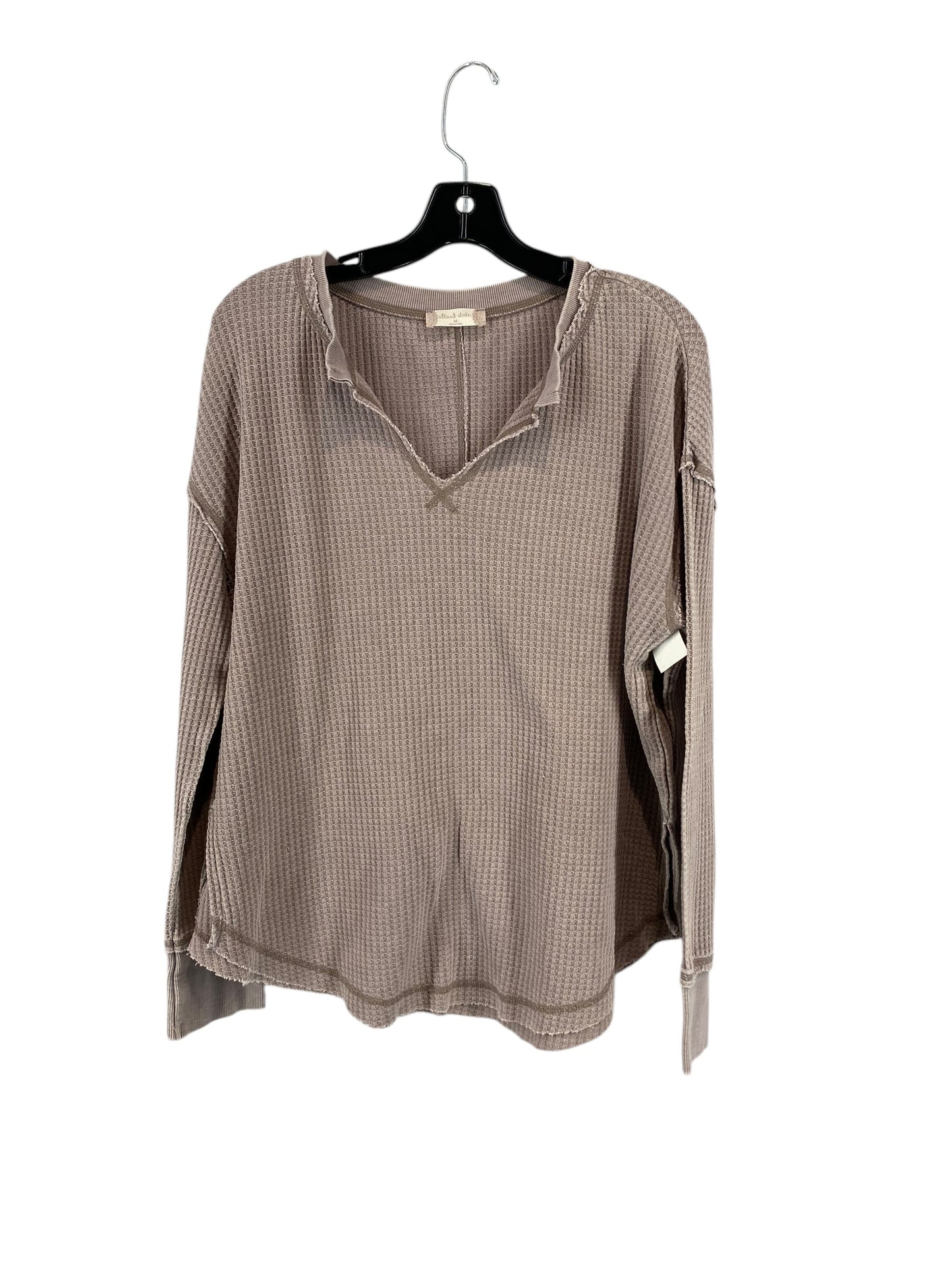 Top Long Sleeve By Altard State In Brown, Size: M