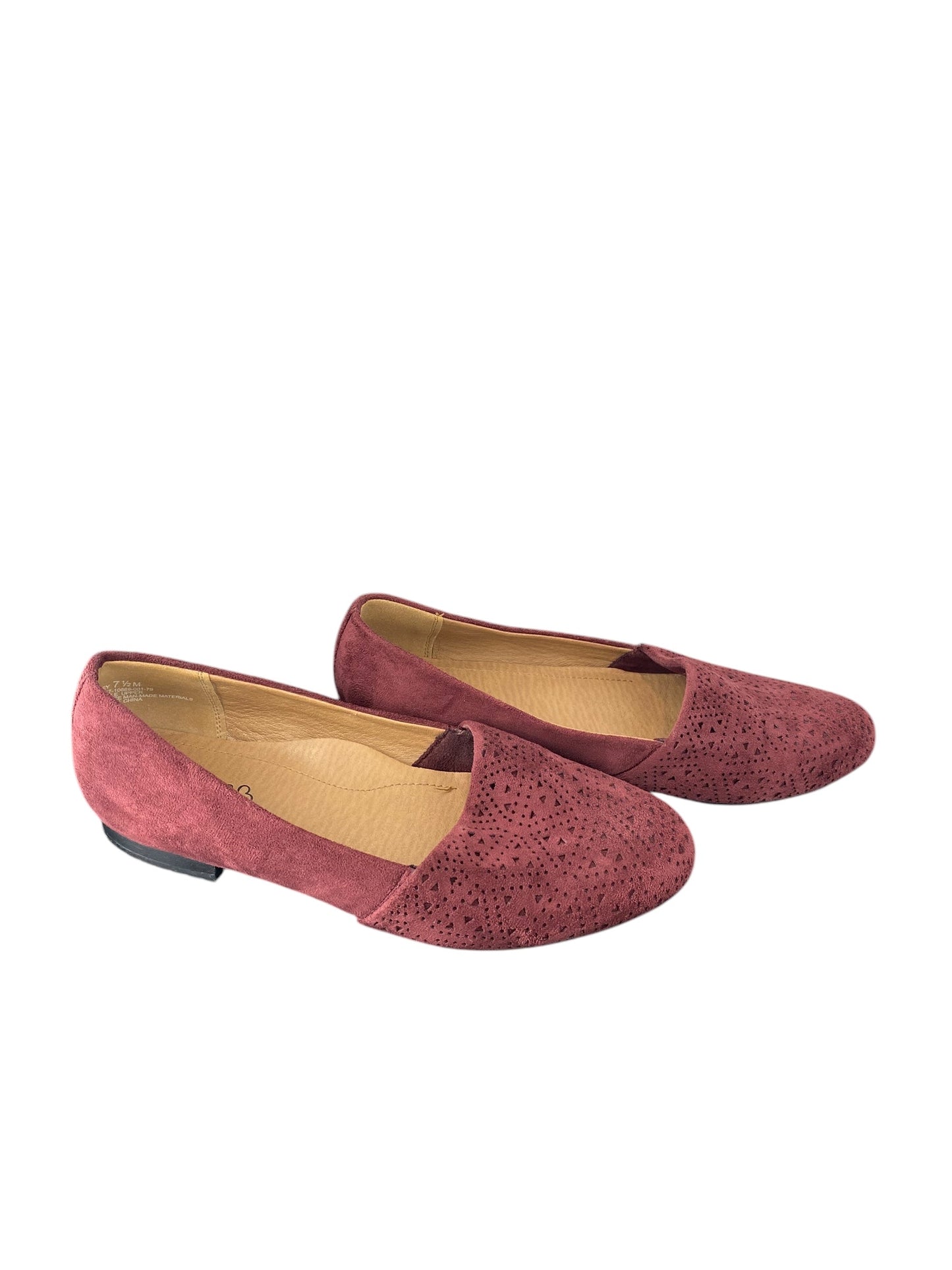 Shoes Flats By Bare Traps In Maroon, Size: 7.5