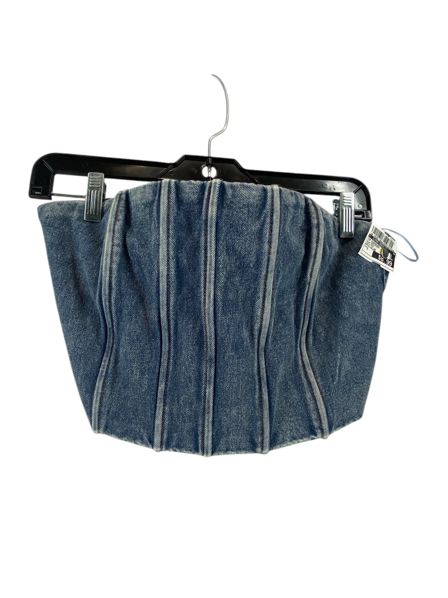 Top Sleeveless By Clothes Mentor In Blue Denim, Size: S