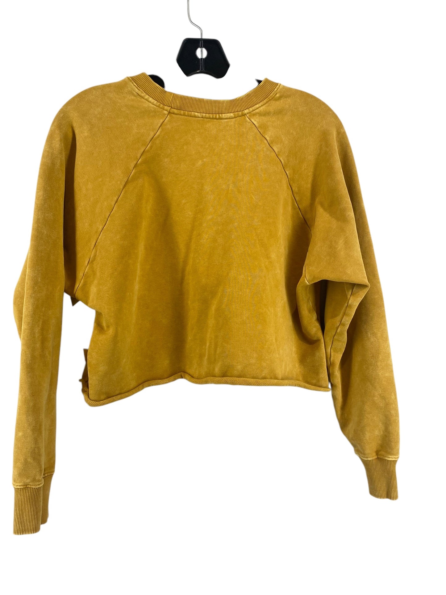 Athletic Sweatshirt Crewneck By Joy Lab In Yellow, Size: S