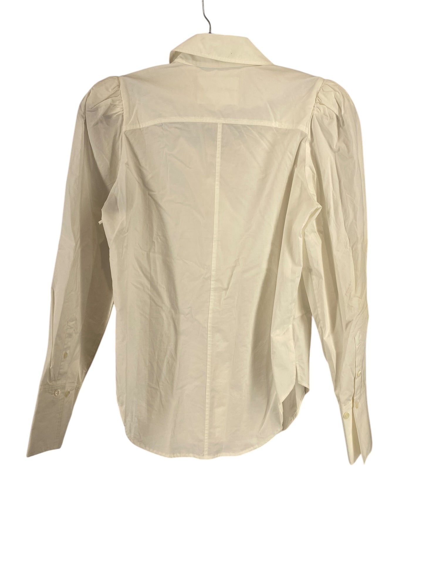 Top Long Sleeve By Frame In White, Size: Xs