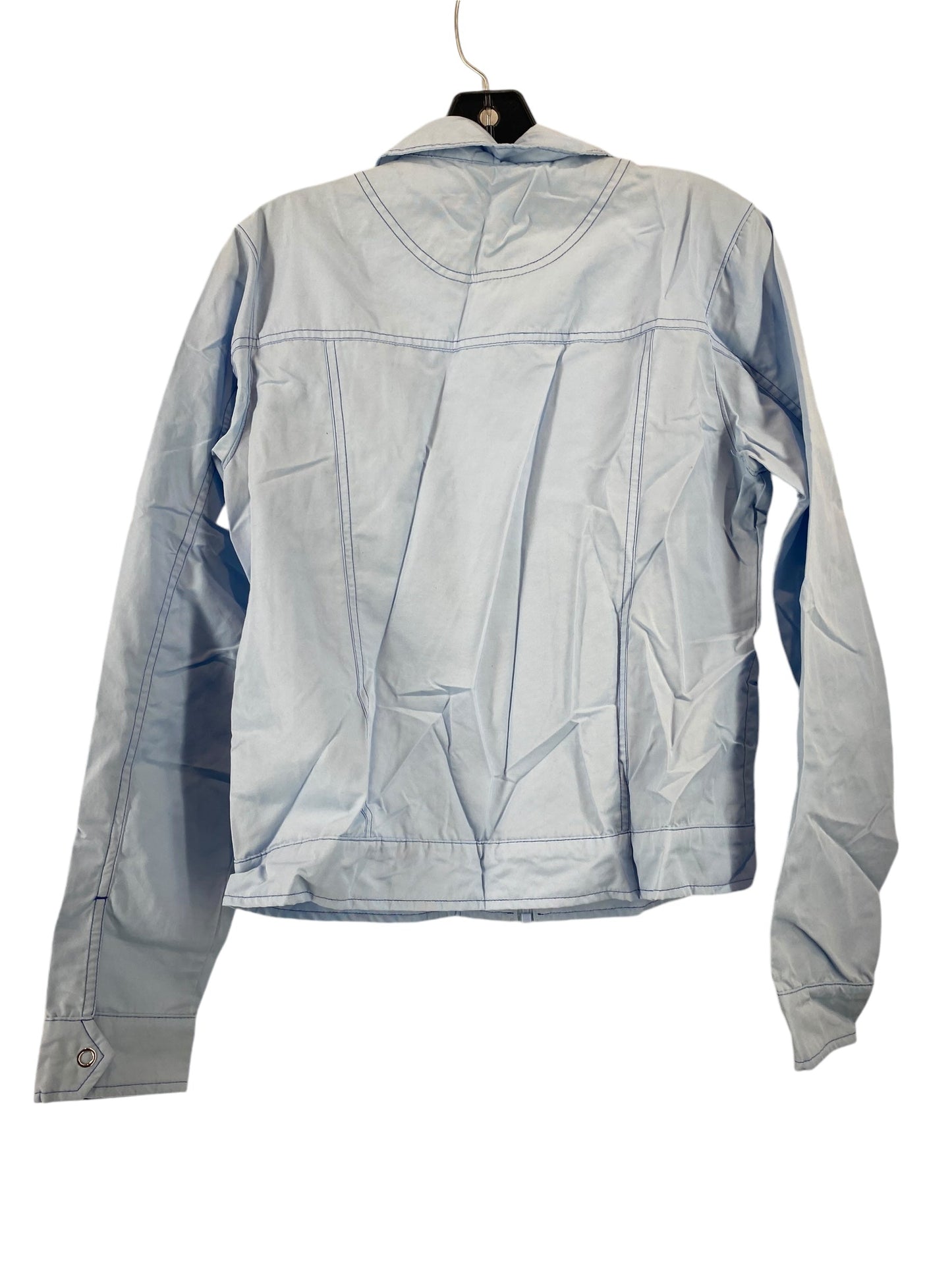 Jacket Windbreaker By Nike In Blue, Size: M