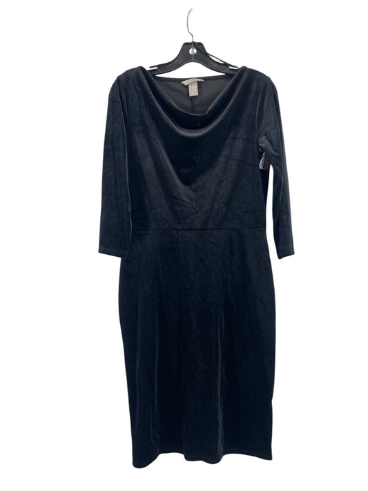 Dress Casual Midi By H&m In Black, Size: M