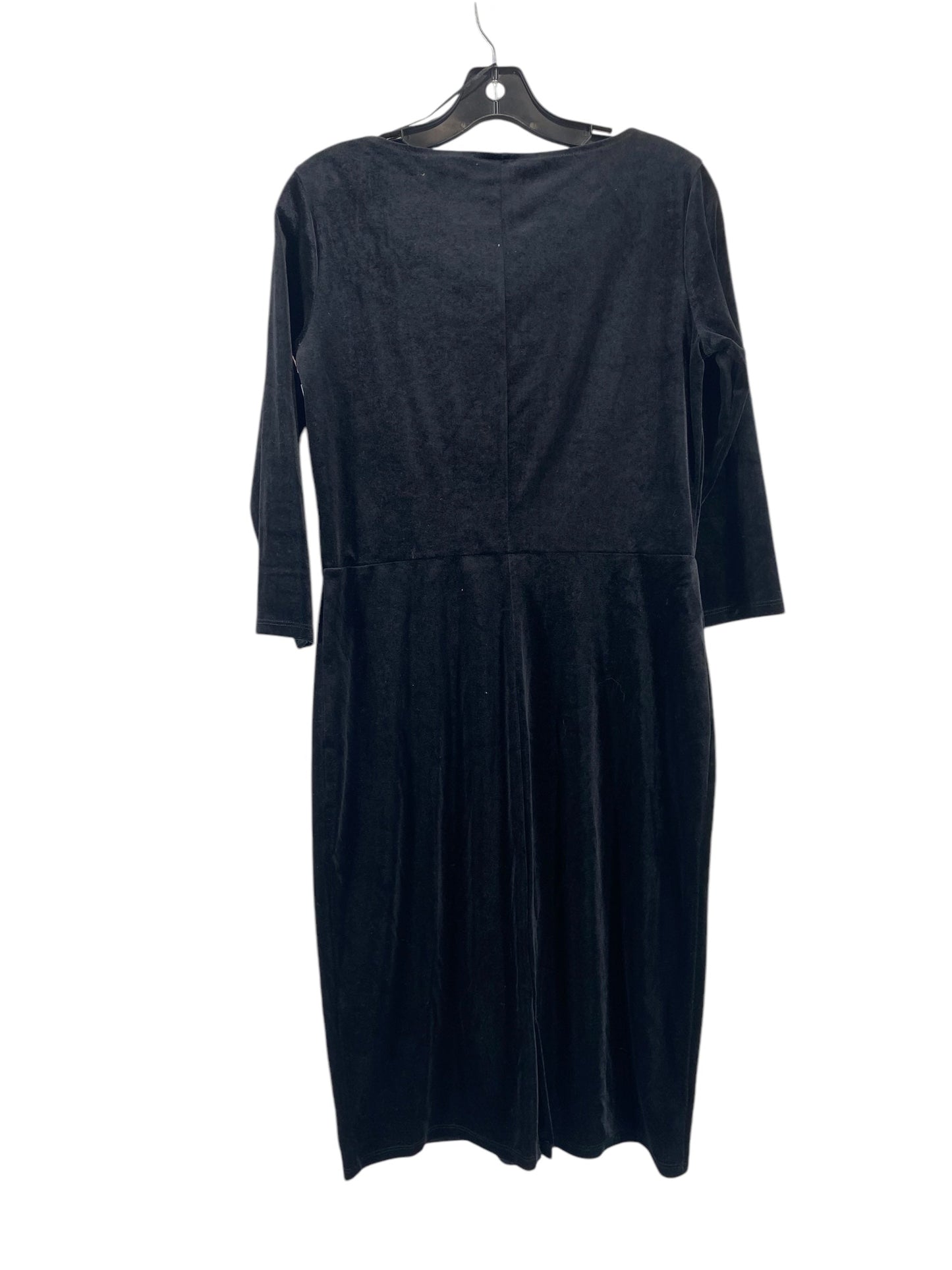 Dress Casual Midi By H&m In Black, Size: M