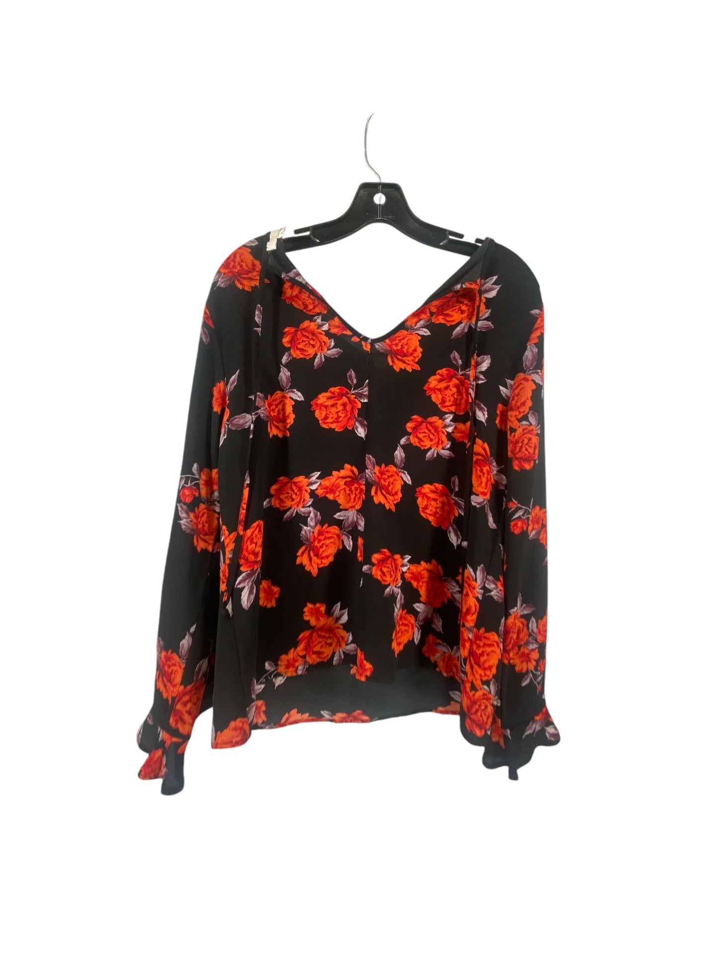 Top Long Sleeve By Cato In Floral Print, Size: M