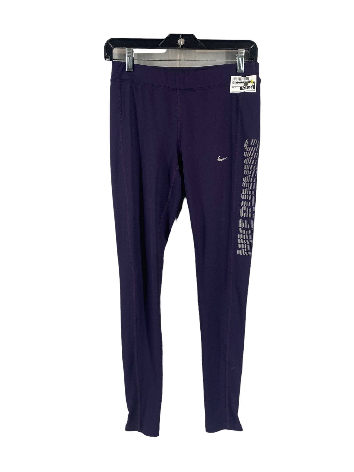 Purple Athletic Pants Nike, Size M