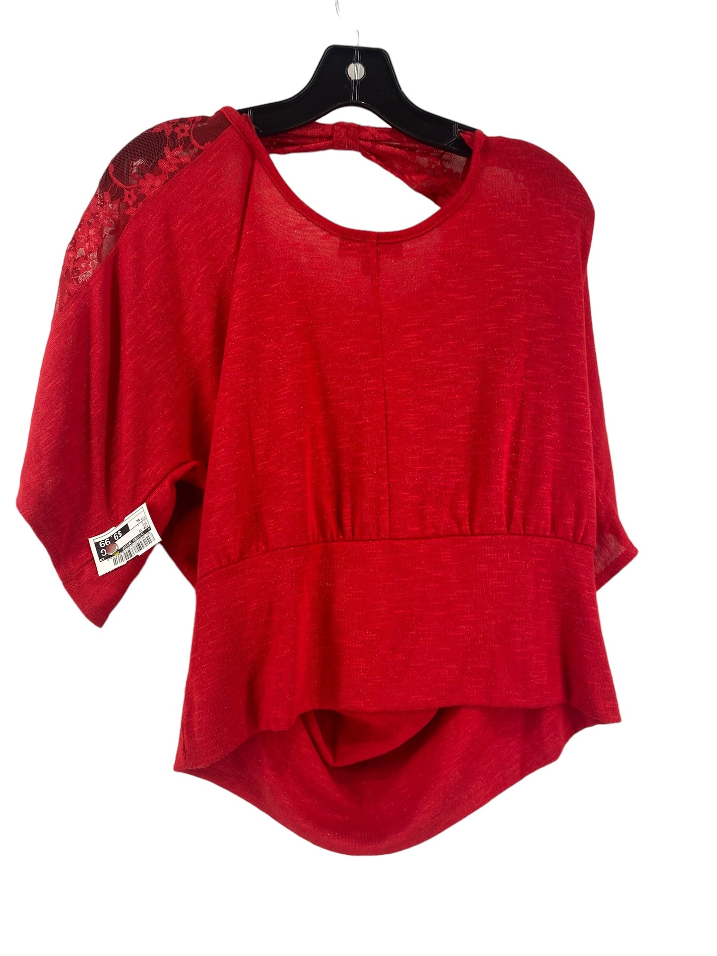 Red Top Short Sleeve Clothes Mentor, Size Xl