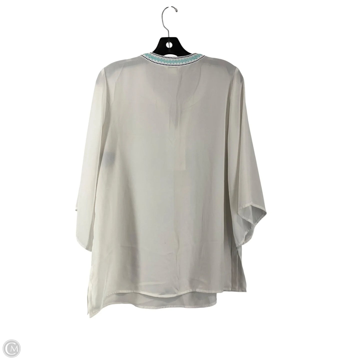 Top Long Sleeve By Ariat In White, Size: S