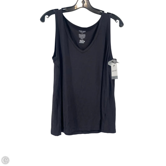 Top Sleeveless By Nine West In Black, Size: L