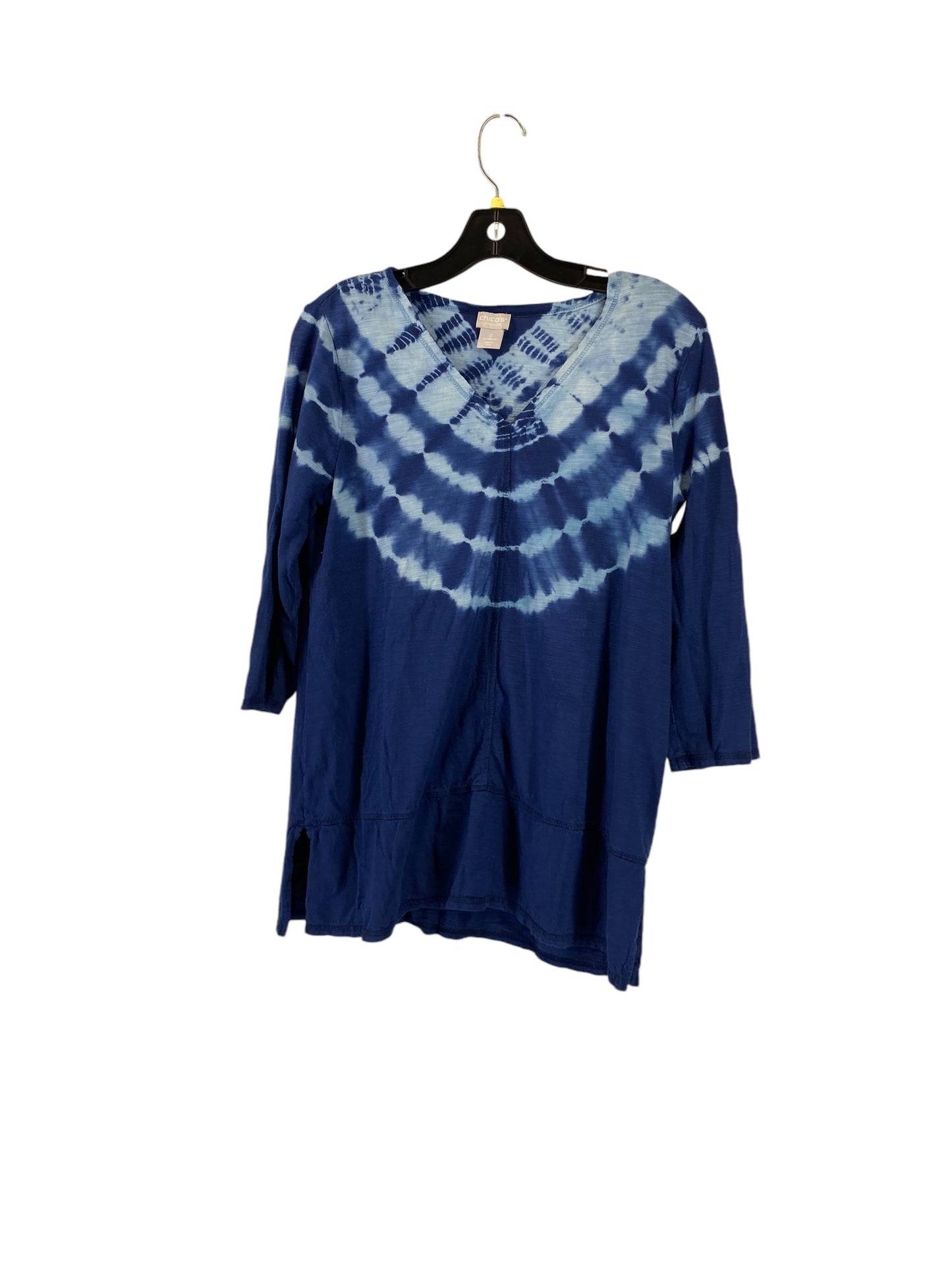 Top Long Sleeve By Chicos In Blue, Size: 0