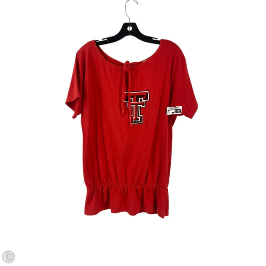Top Short Sleeve By Clothes Mentor In Red, Size: Xl