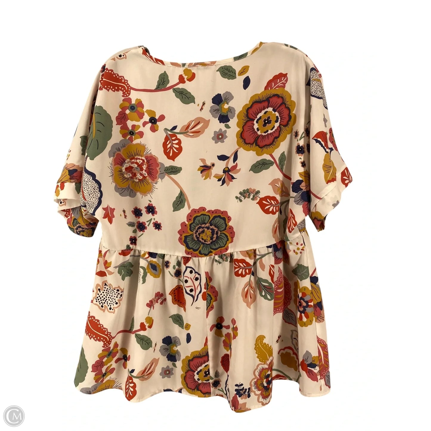 Top Short Sleeve By Jodifl In Floral Print, Size: L