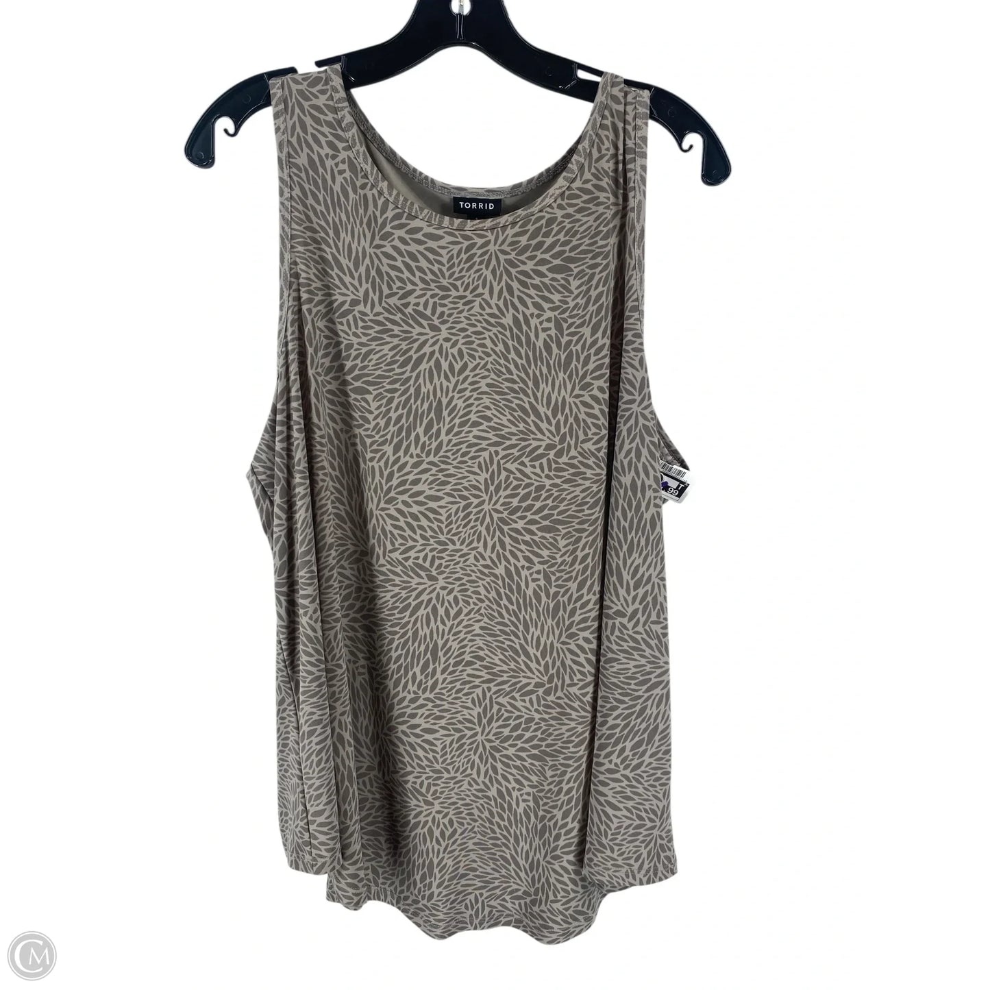 Top Sleeveless By Torrid In Grey, Size: 1x