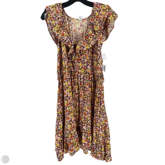 Dress Casual Short By Old Navy In Floral Print, Size: M
