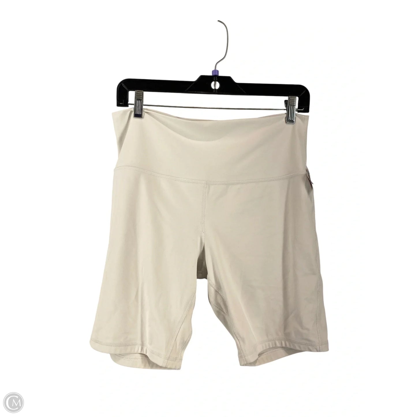 Athletic Shorts By Lululemon In White, Size: L