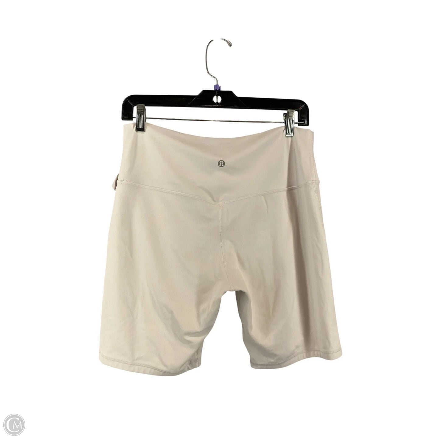 Athletic Shorts By Lululemon In White, Size: L