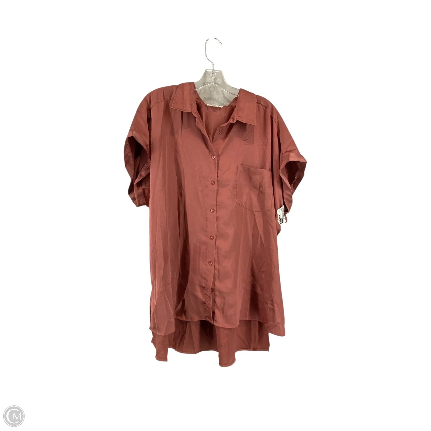 Top Short Sleeve By Entro In Maroon, Size: Xl