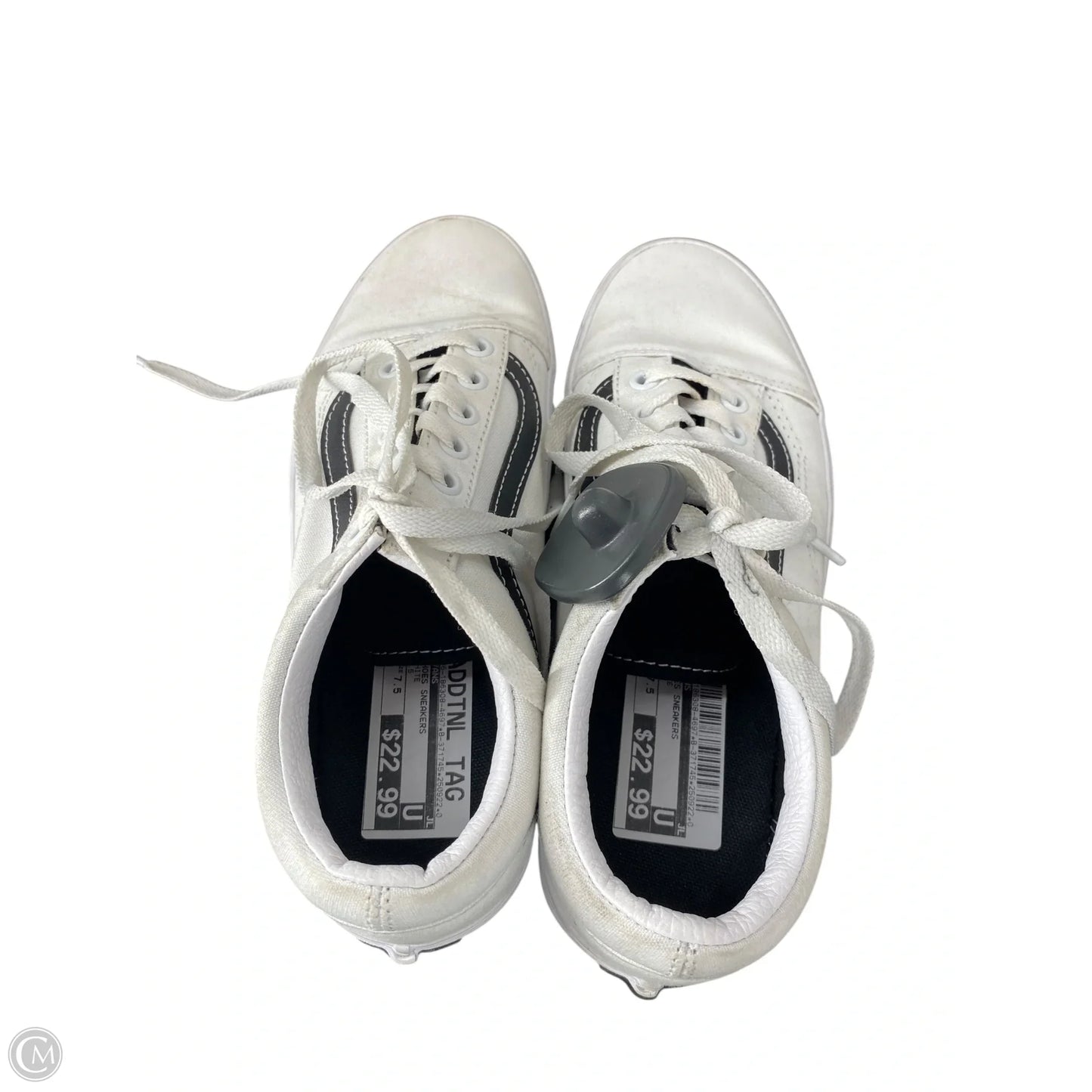 Shoes Sneakers By Vans In White, Size: 7.5