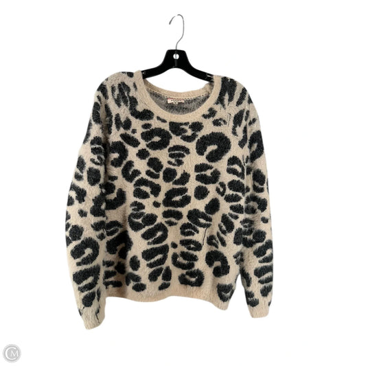 Sweater By Andree By Unit In Animal Print, Size: M
