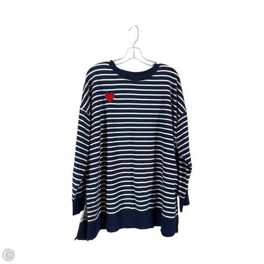 Top Long Sleeve By Old Navy In Striped Pattern, Size: Xl