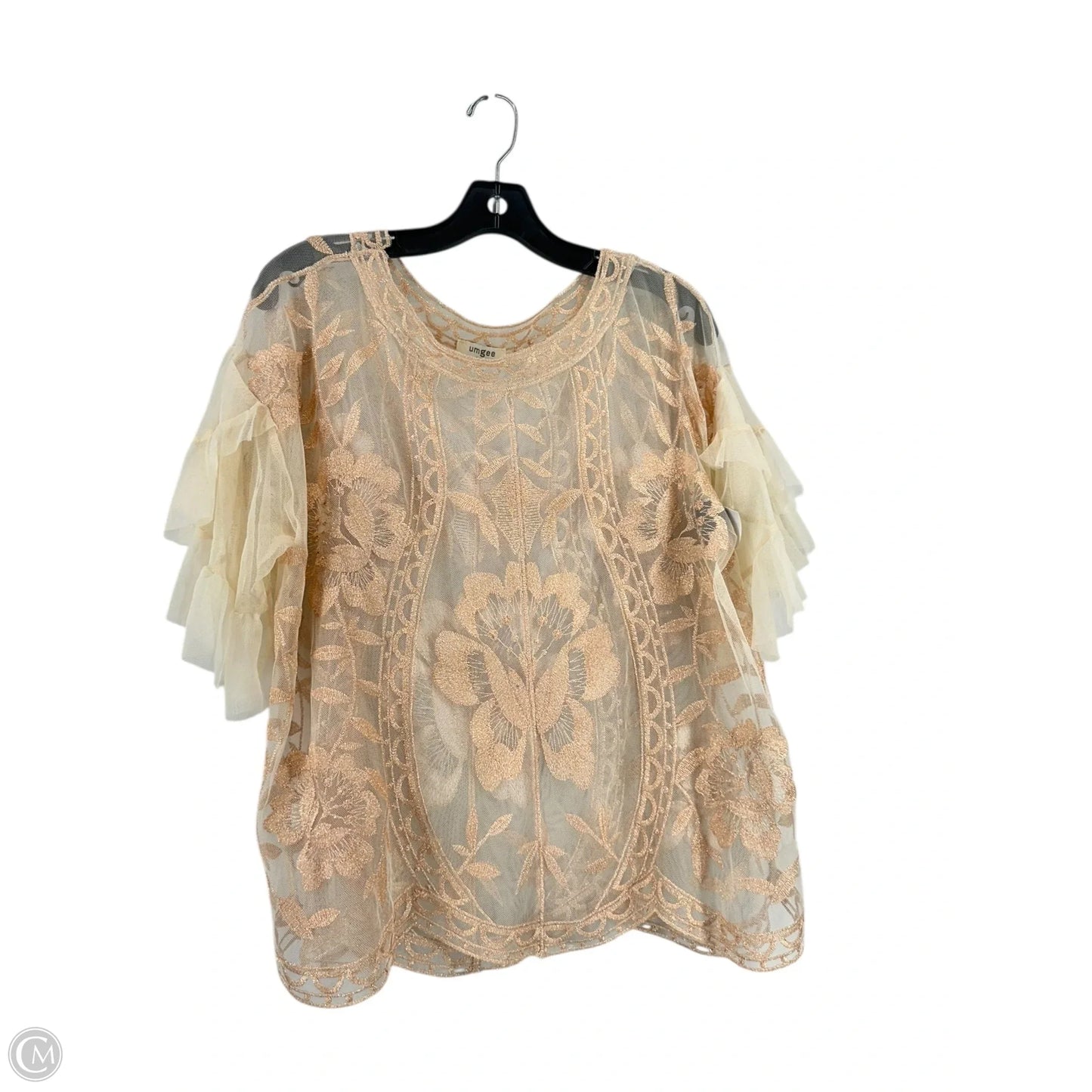 Top Short Sleeve By Umgee In Pink, Size: M