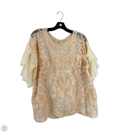 Top Short Sleeve By Umgee In Pink, Size: M