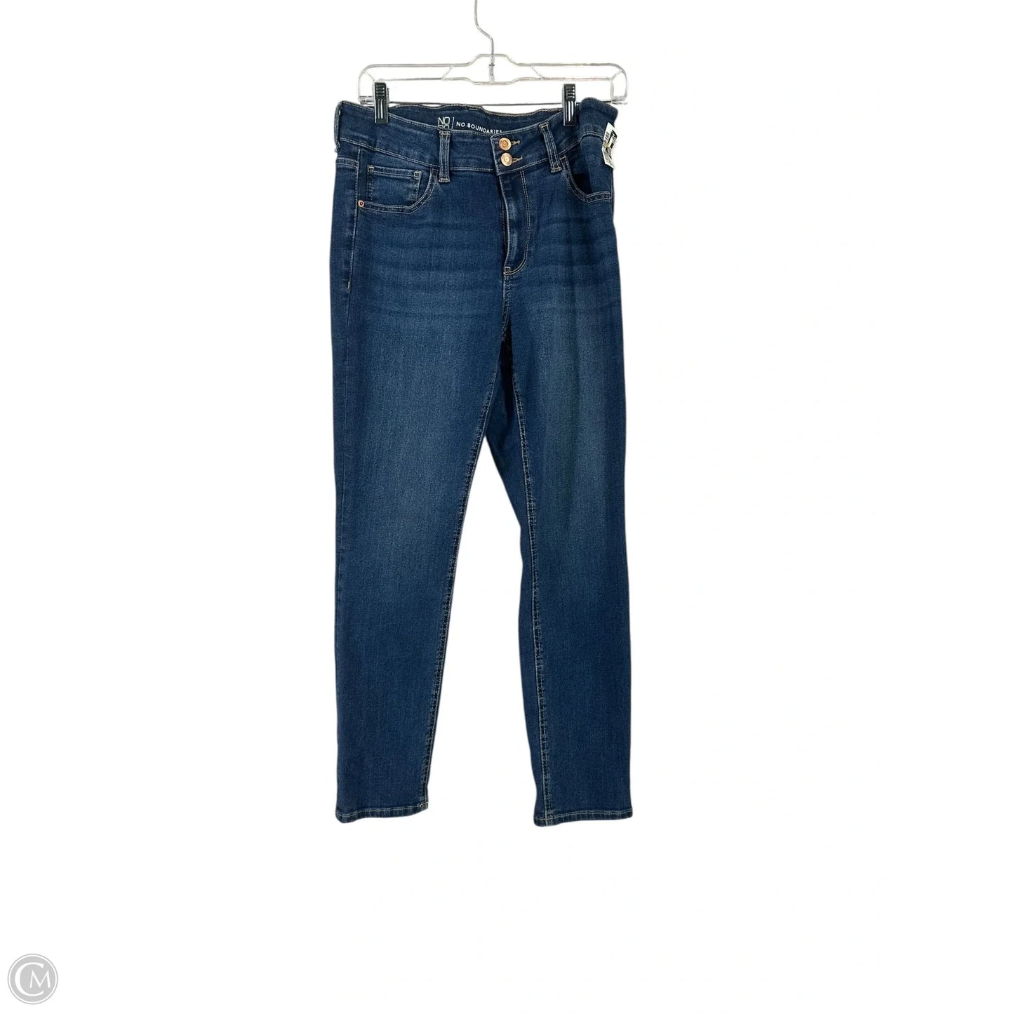 Jeans Skinny By No Boundaries In Blue Denim, Size: 12