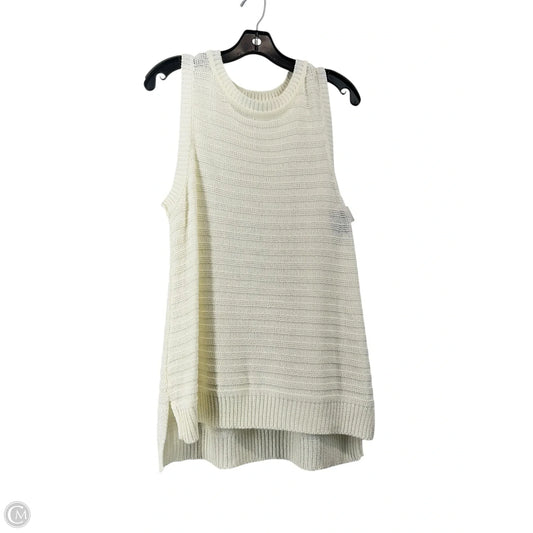 Top Sleeveless By Wonderly In Cream, Size: L