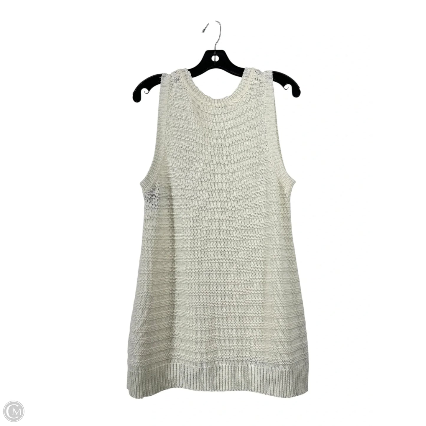 Top Sleeveless By Wonderly In Cream, Size: L
