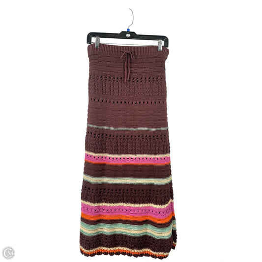 Skirt Maxi By Maeve In Maroon, Size: S