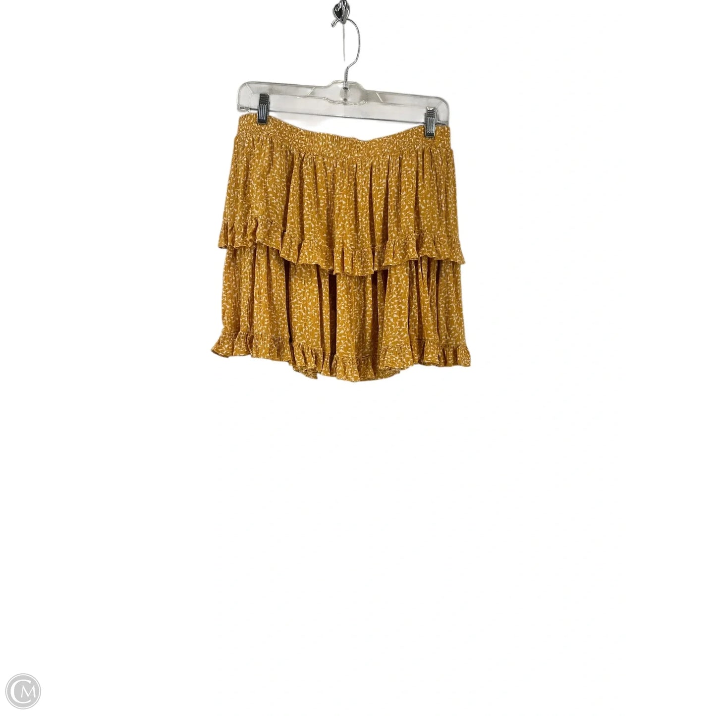 Skirt Mini & Short By Clothes Mentor In Yellow, Size: M