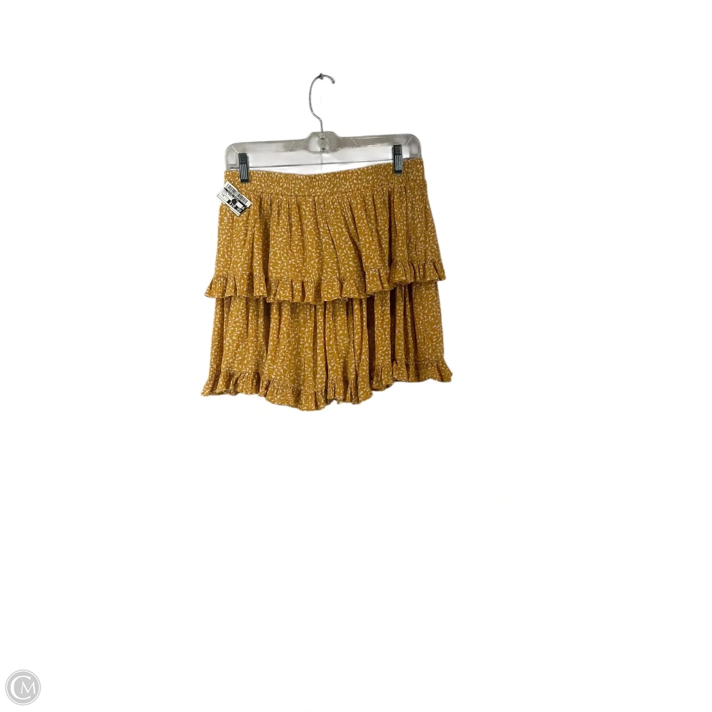 Skirt Mini & Short By Clothes Mentor In Yellow, Size: M