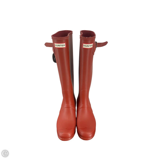 Boots Rain By Hunter In Red, Size: 9