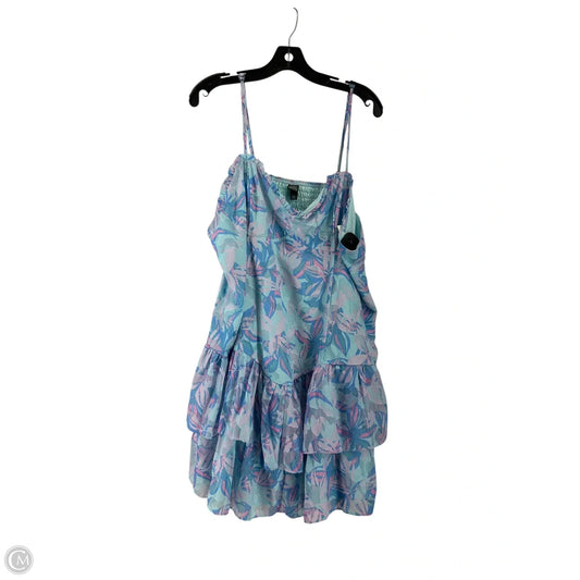 Dress Casual Short By Wild Fable In Blue & Purple, Size: 2x