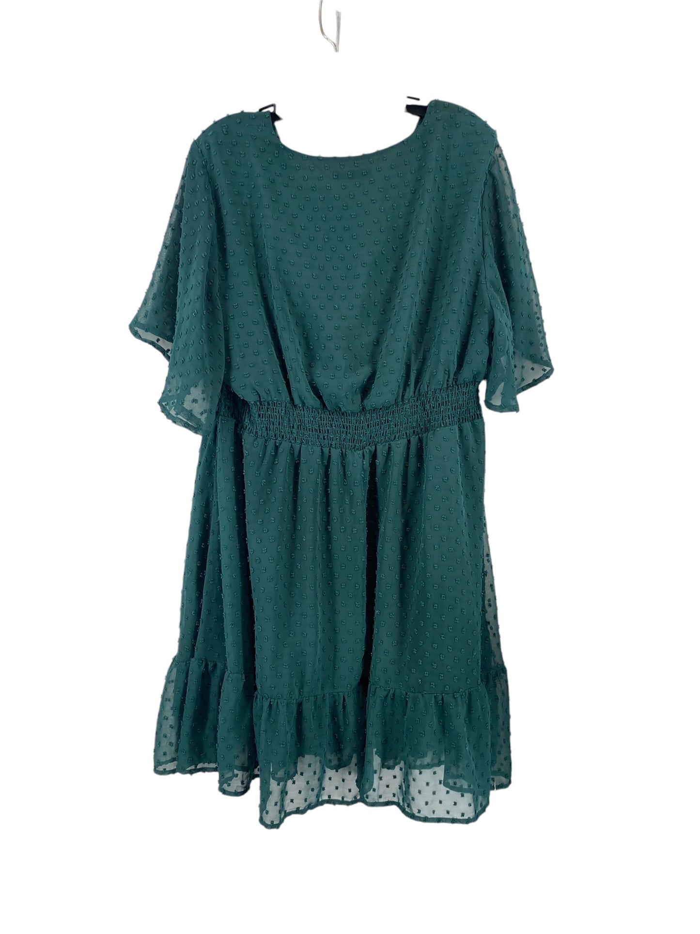 Dress Casual Midi By Shein In Green, Size: 2x