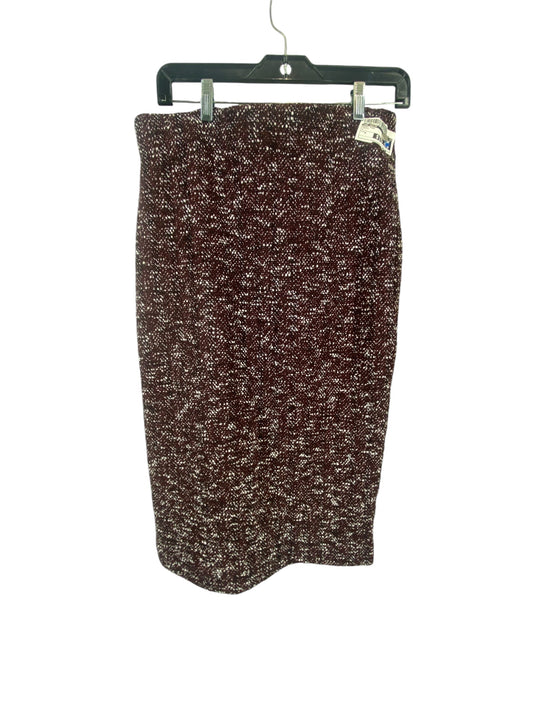 Skirt Midi By Ann Taylor In Maroon, Size: 8