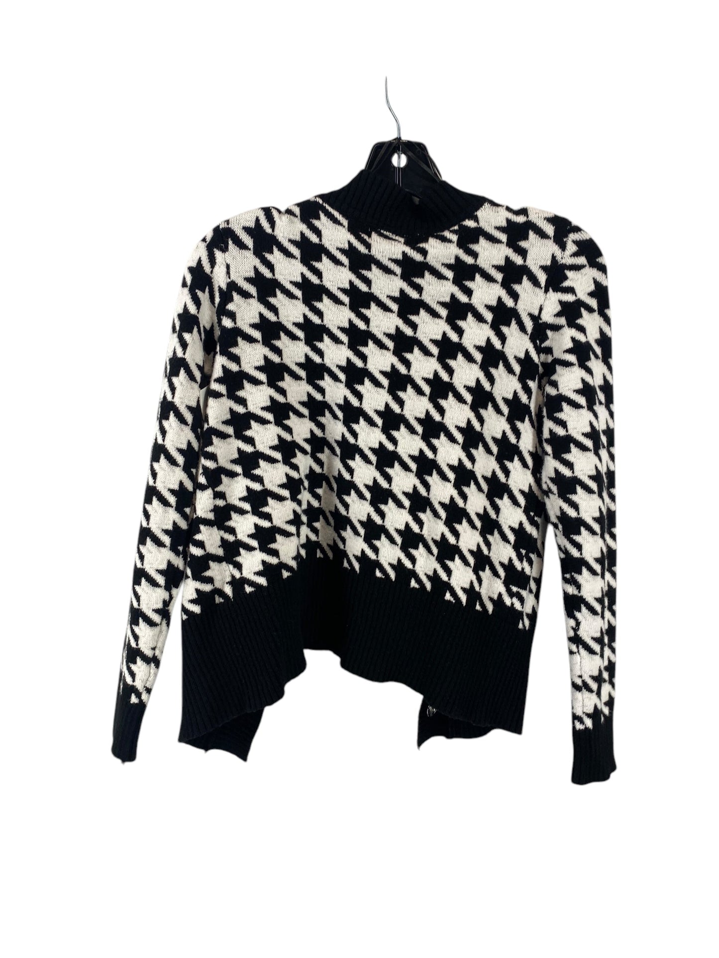 Sweater Cardigan By Philosophy In Black & White, Size: Xs