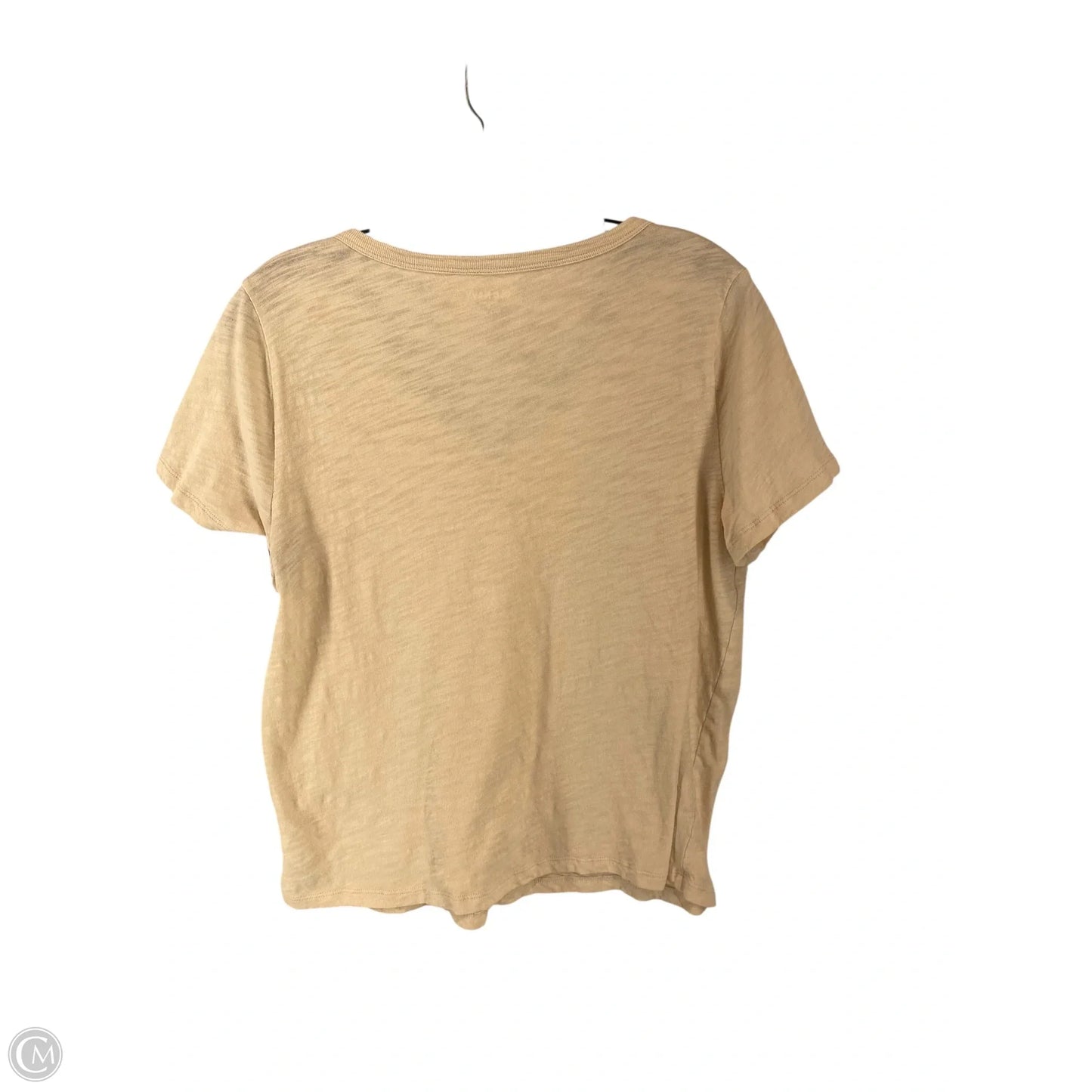 Top Short Sleeve Basic By Old Navy In Tan, Size: S