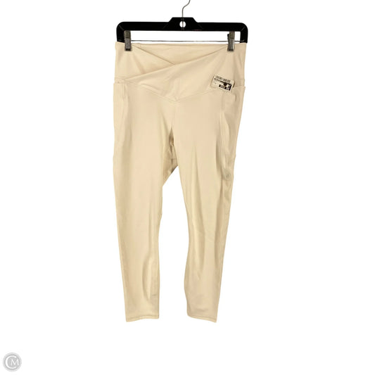 Athletic Leggings By Fabletics In White, Size: M