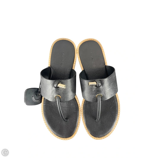 Sandals Flip Flops By Vince In Black, Size: 6.5