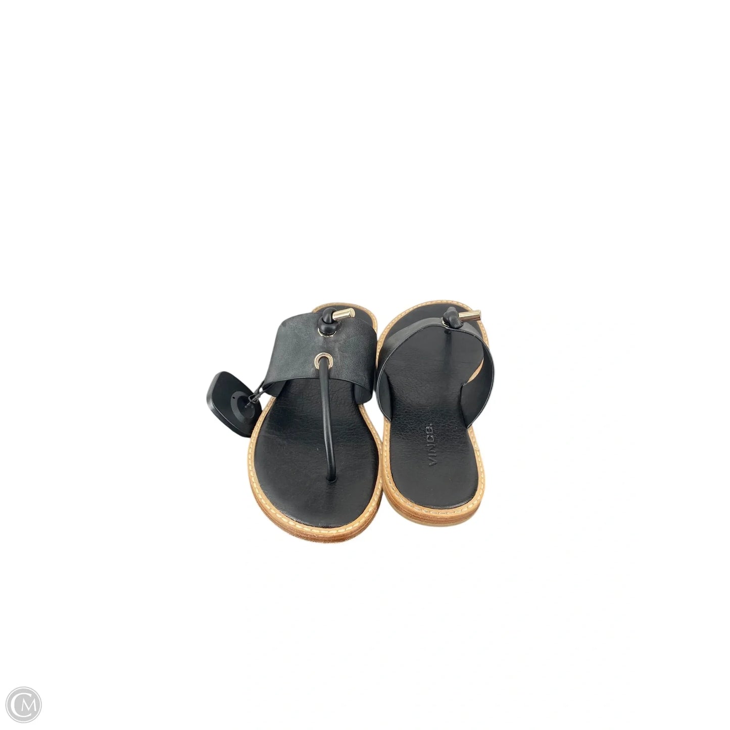 Sandals Flip Flops By Vince In Black, Size: 6.5