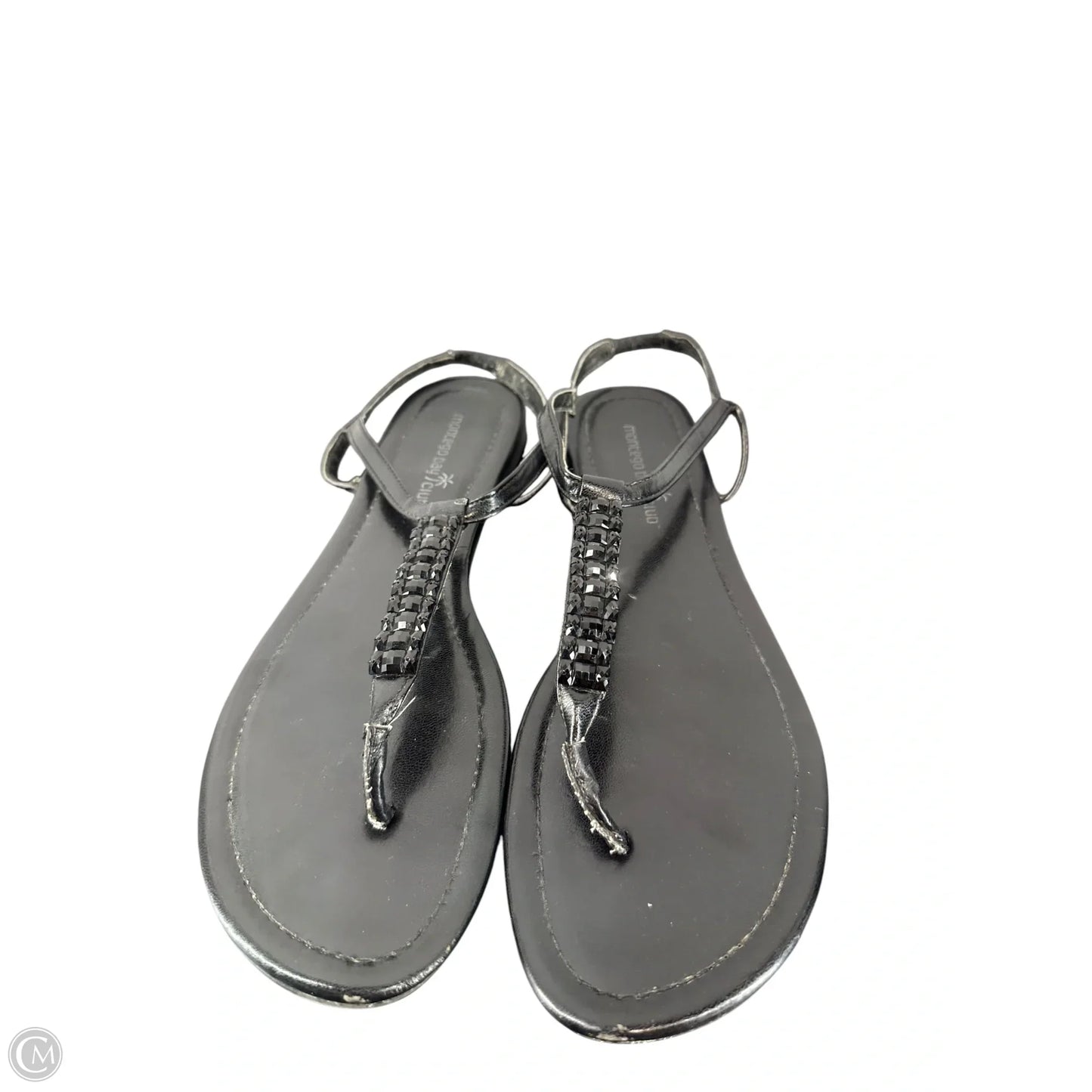 Sandals Flip Flops By Montego Bay In Black, Size: 9