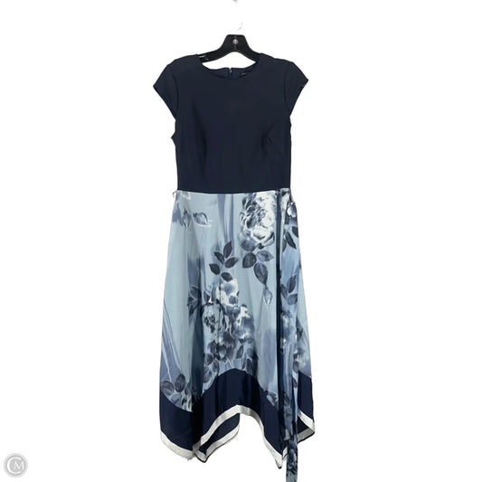 Dress Casual Midi By White House Black Market In Blue, Size: 6