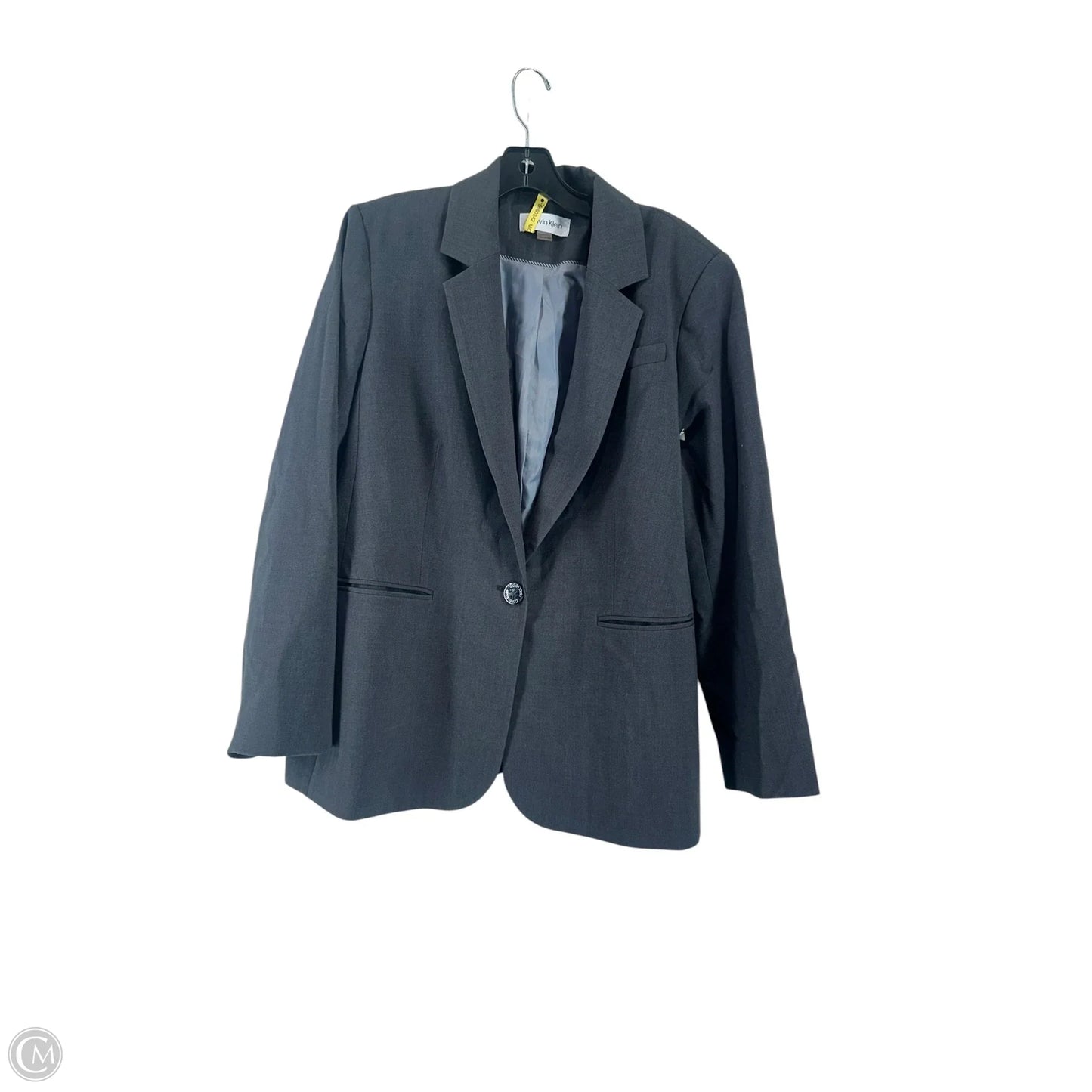Pants Suit 2pc By Calvin Klein In Grey, Size: 16