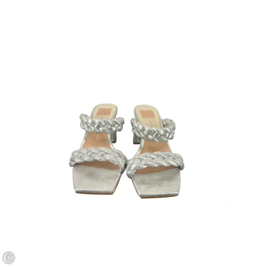 Shoes Heels Block By Dolce Vita In Silver, Size: 8
