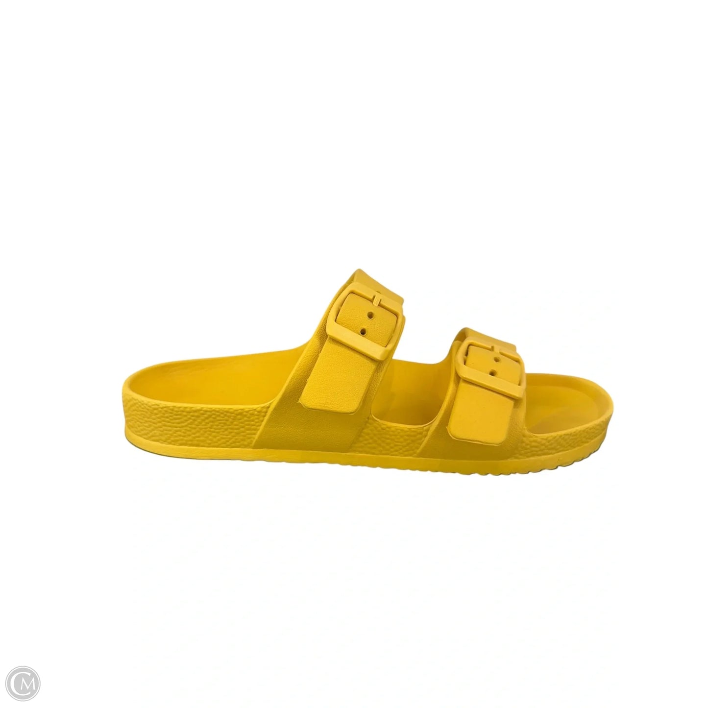 Sandals Flats By Clothes Mentor In Yellow, Size: 7
