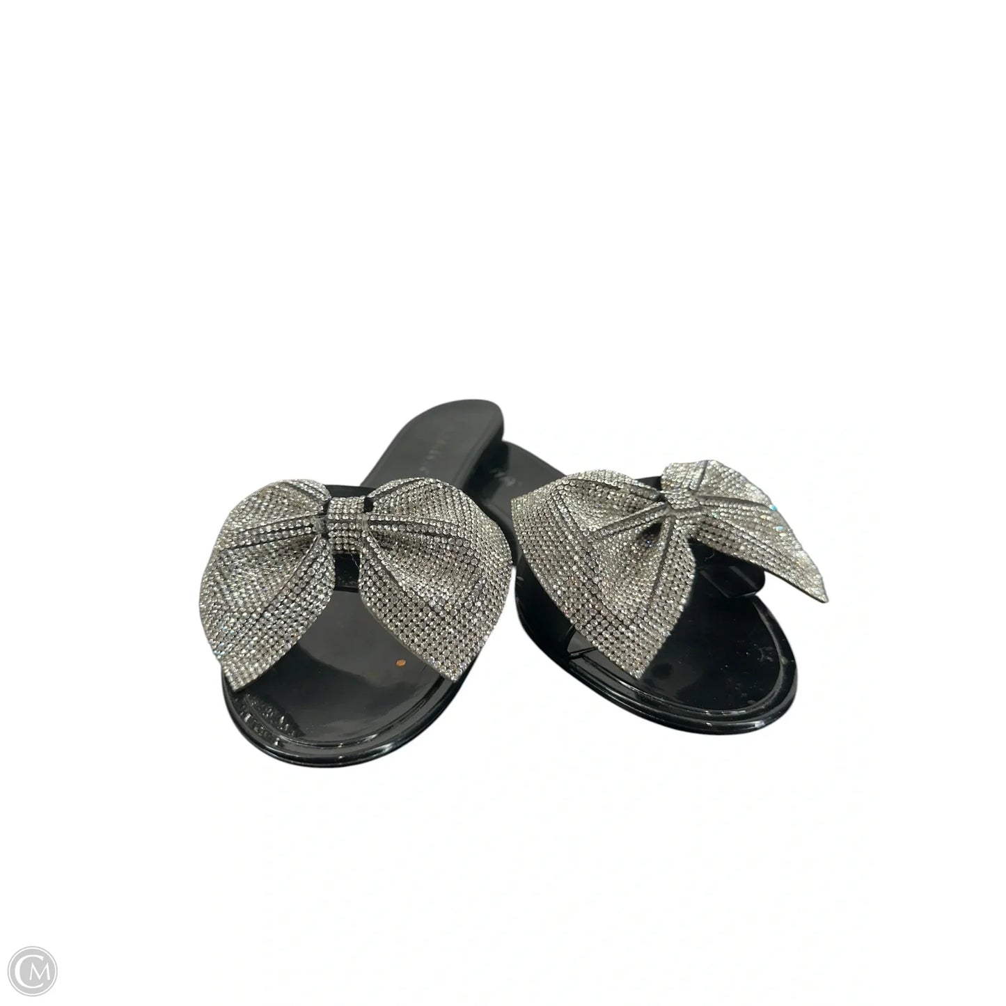 Sandals Flats By Clothes Mentor In Black, Size: 8