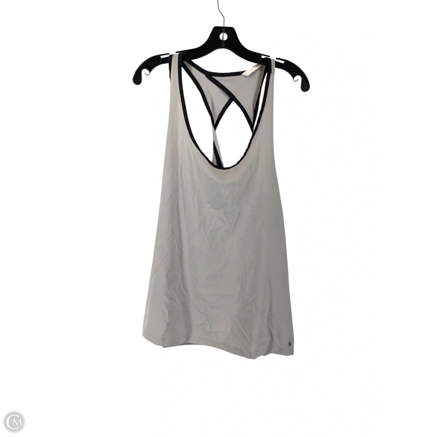 Top Short Sleeve By Fabletics In Grey, Size: Xxl