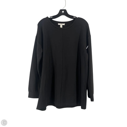 Top Long Sleeve Designer By Halston In Black, Size: M